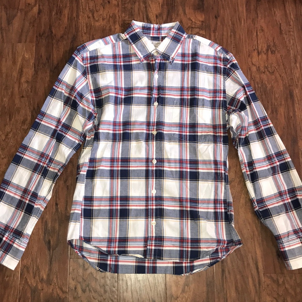 Summer plaid shirt tailored by J.Crew